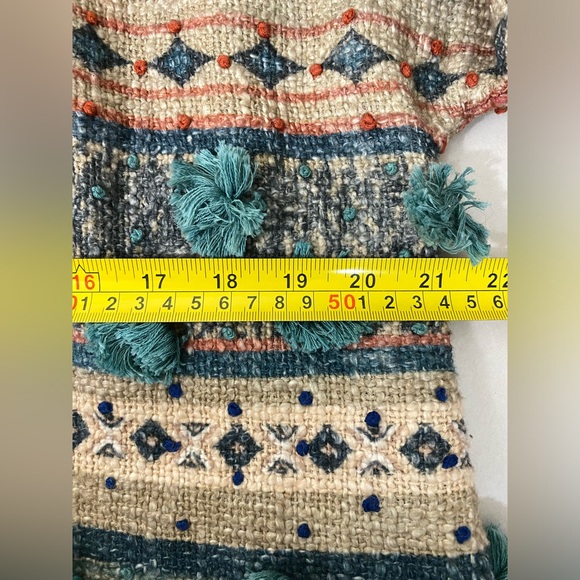 Anthropologie TRYB Kuta Textured Kimono Jacket In Blu Motif Size Small NWOT - Picture 15 of 16